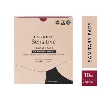 Carmesi Sensitive Sanitary Pads (XXL) 10's - Sanitary Napkins