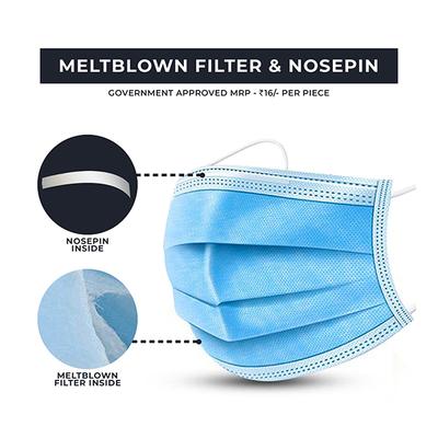 Indiklin 3Ply Face Mask 100's - Face Mask