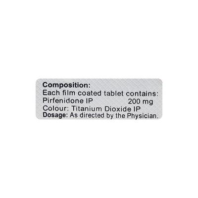 Pulmofib 200mg Tablet 10'S - Idiopathic Pulmonary Fibrosis
