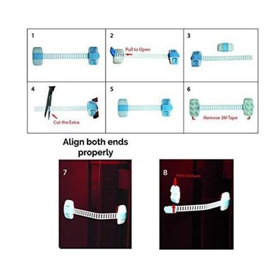 Baby Safety Inc Safe-O-Kid - High Quality, Adjustable Multi-Purpose Child Safety Lock (Pack of 2) - Baby Safety