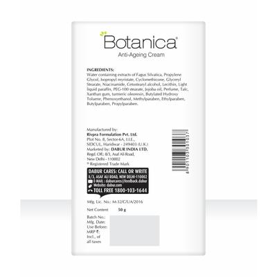 Botanica Anti-Aging Cream 50 gm - Dark Circle & Wrinkle Busters