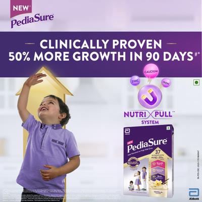 Pediasure Scientifically Designed Nutrition Health Drink Refill - Vanilla Flavour 1 Kg - Kids Nutrition