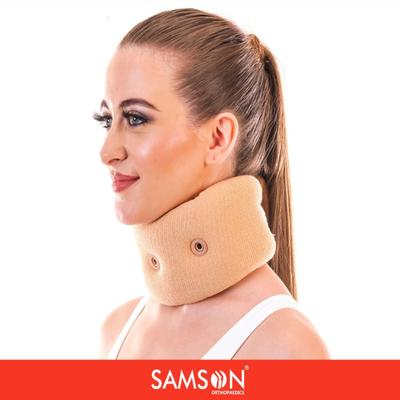 Samson Cervical Collar Soft with Support - Beige (CA-0102) (M) - Abdomen/Neck/Arm/Elbow Supports