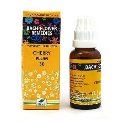 New Life Bach Flower Remedies Cherry Plum 30 Liquid 30 ml - Dilutions