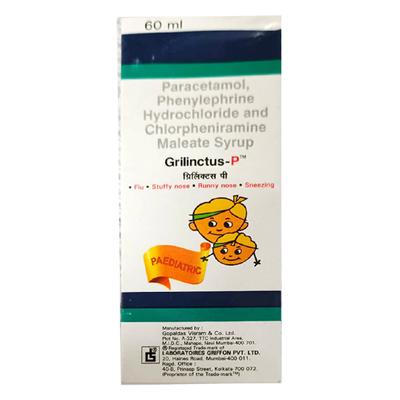 GRILINCTUS P PAEDIATRIC Syrup 60ml - Cough And Cold-Cou