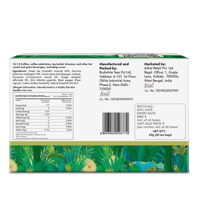 Kapiva Weight Wise Foods Get Slim Green Tea Bag 30's - Weight Loss