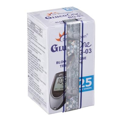 Dr. Morepen GlucoOne BG03 Blood Glucose Test Strips 25's - Blood Glucose Monitors/Test Strips