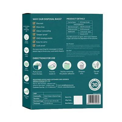 Sirona Premium Adult Diaper Disposal Bags (Pack of 30) 1's - Sanitary Napkins