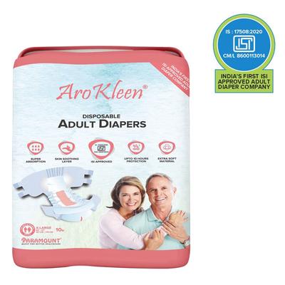AroKleen Disposable Adult Diaper (XL) (127 cm - 170 cm) (Pack of 6 x 10's) 1's - Adult Diapers & Pads
