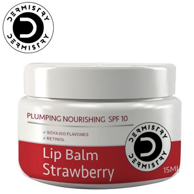 Dermistry Plumping Nourishing SPF 10 Lip Balm - Strawberry 15 ml - Lip Balms