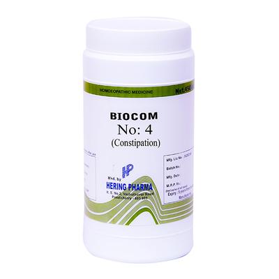 Hering Pharma Biocom No.4 Tablet For Constipation 450 gm - Bio-Combination