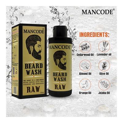 Mancode Beard Wash Gel - Raw 100 ml - Beard Wash