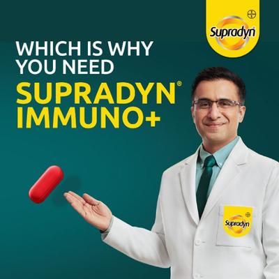 Bayer Supradyn Immuno+ Tablet - Turmeric + Tulsi 10's - Vitamin C