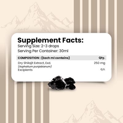 Nirvasa Shilajit Liquid (Pack of 6 x 30 ml) 1's - Sexual Care