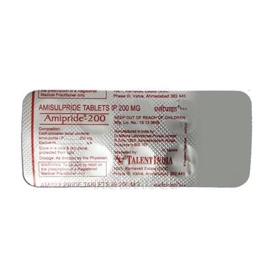 Amipride 200mg Tablet 10'S - Schizophrenia-Aps