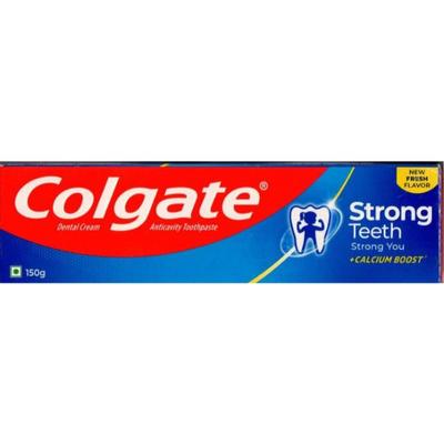 Colgate Strong Teeth with Calcium Boost Toothpaste - Fresh 150 gm - Toothpaste