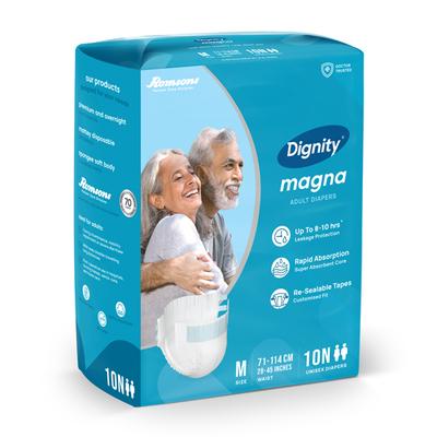 Dignity Magna Adult Diapers (M) 10's - Adult Diapers & Pads