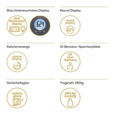 Beurer Diagnostic Weighing Scale (BF 195) - Health Monitoring Devices