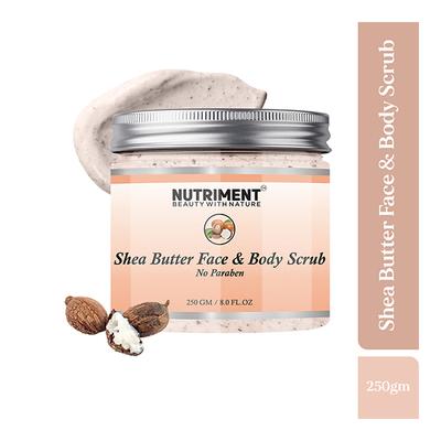 Nutriment Face & Body Scrub - Shea Butter 250 gm - Face Scrubs