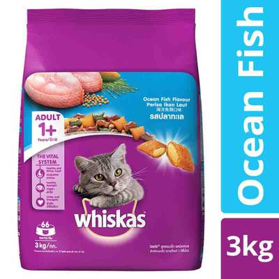 Whiskas Adult Ocean Fish Flavor 3000 gm - Petfood