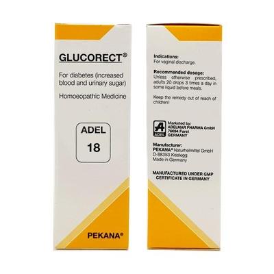 Adel 18 Glucorect Diabetes Management Drops 20 ml - Homeopathic Drops