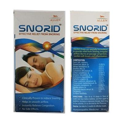 Allen Snorid Drops 30 ml - Homeopathic Drops