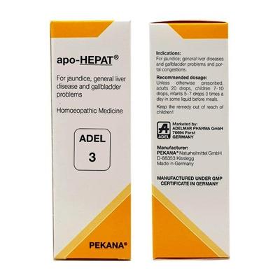 Adel 3 Apo-Hepat JAUNDICE & LIVER Drops 20 ml - Homeopathic Drops