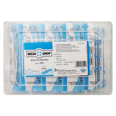 Medigrip Wash Proof Medicated Dressing 100's - Bandages & Dressings
