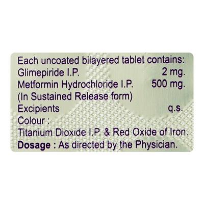 EVERGLIM M 2 Tablet 10's - Diabetes-Ant