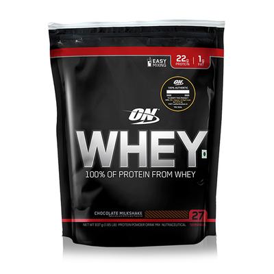 Optimum Nutrition (ON) 100% Whey Protein Powder - Chocolate Milkshake Flavour 1.85 lb - Whey Proteins