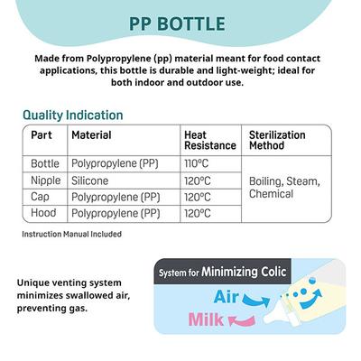 Pigeon Flexible 9+ Months PP Feeding Bottle - Pink 240 ml - Feeding & Nursing