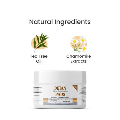 CGG Cosmetics De-Tan Clear Complexion Facial Pads- for All Skin Types 50 gm - Cotton Balls