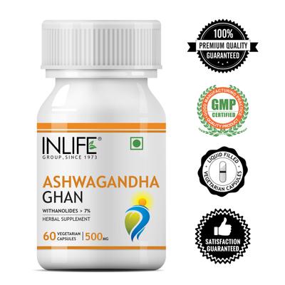 INLIFE Ashwagandha Ghan Capsules 60's - Ashwagandha