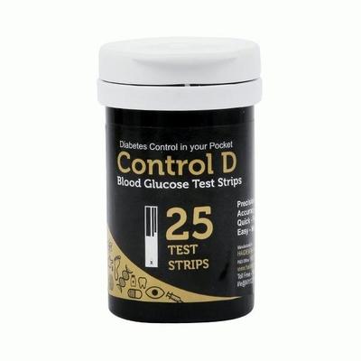 Control D Blood Glucose Test Strips 25's - Blood Glucose Monitors/Test Strips