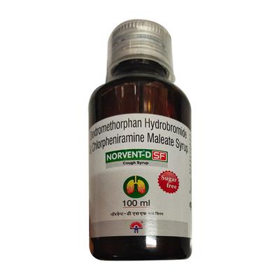 Norvent D SF Sugar Free Syrup 100ml - Cough And Cold-Cou