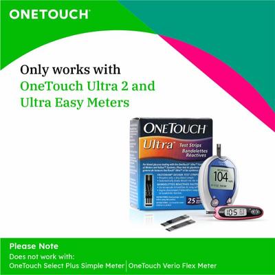 OneTouch Ultra Blood Glucose Test Strip 25's - Blood Glucose Monitors/Test Strips