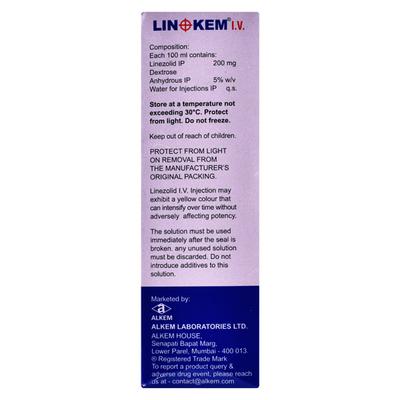 LINOKEM IV 200 Infusion 300ml - Bacterial Infections-OAB