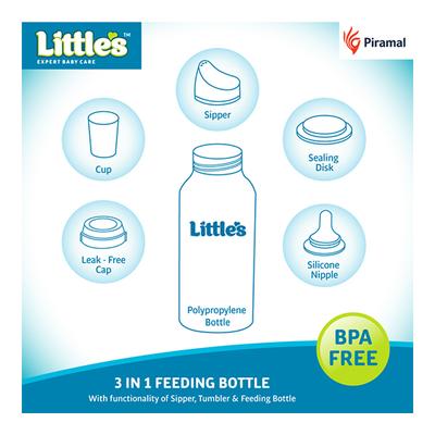 Little's Poly Mini Feeding Bottle 120 ml - Feeding & Nursing