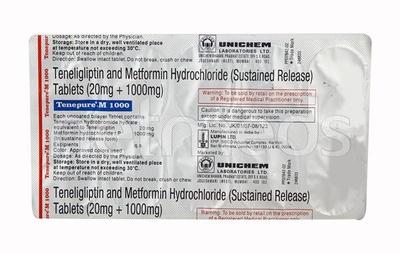 Tenepure M 20/1000mg Tablet 10'S - Diabetes-Ant