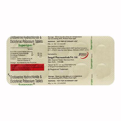 SUPERSPAS Tablet 10's - Pain relief-Nsa