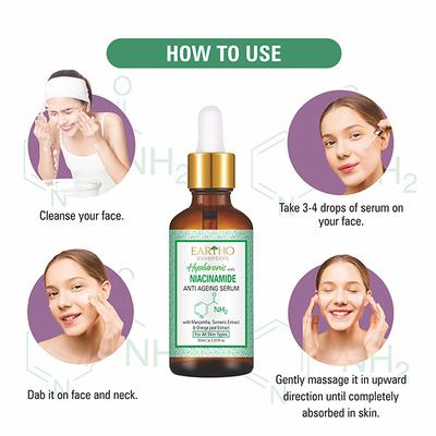 Eartho Essentials Anti Ageing Serum - Hyaluronic with Niacinamide 30 ml - Face Serum