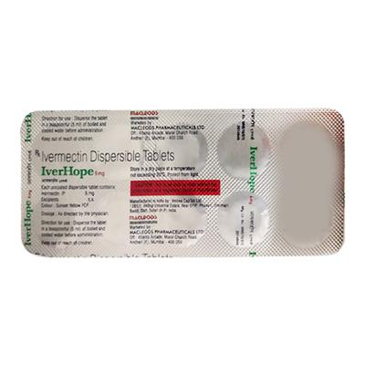 IVERHOPE 6 Tablet 10's - Parasitic Worms-Ant
