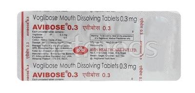 Avibose 0.3mg Tablet 10'S - Diabetes-Ant