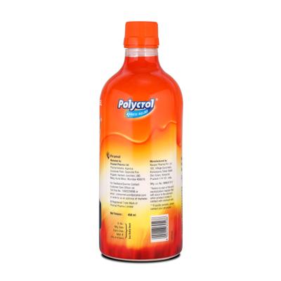 Polycrol Sugar Free Xpress Relief Antacid Antigas Gel - Orange 450 ml - Digestive Health