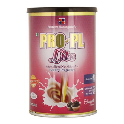 Pro PL Lite Nutritional Drink for Healthy Pregnancy Sugar Free - Chocolate Flavour 200 g - Nutritional Supplements