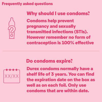 Durex Condoms - Extra Ribbed 3's - Plain/Flavoured Condoms