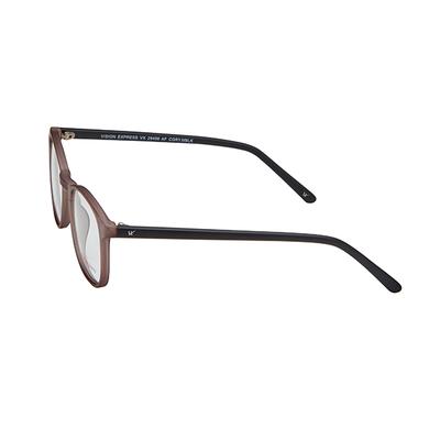 Vision Express 29496 Grey Round Eyeglasses (Including Anti-Reflective Coating Lens) 1's - Wearables Eye Glasses
