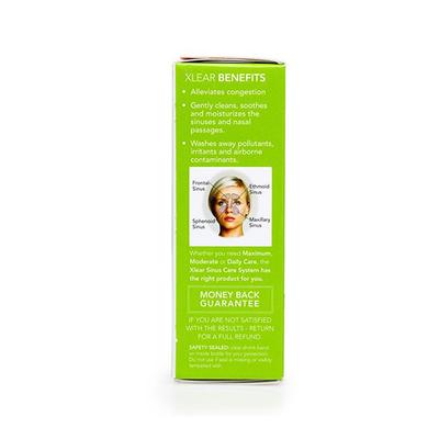 Xlear Adult Natural Saline Nasal Spray for Sinus and Allergy Relief 22 ml - Nasal Decongestion