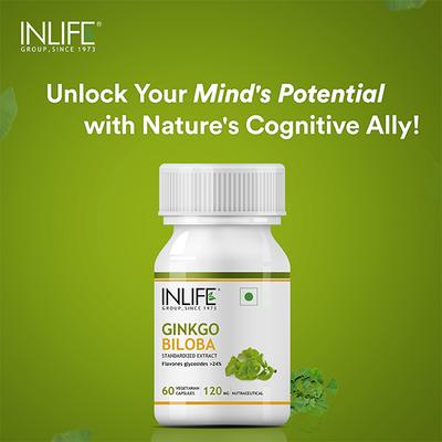 INLIFE Ginkgo Biloba Capsule 60's - Herbal Dietary Supplement