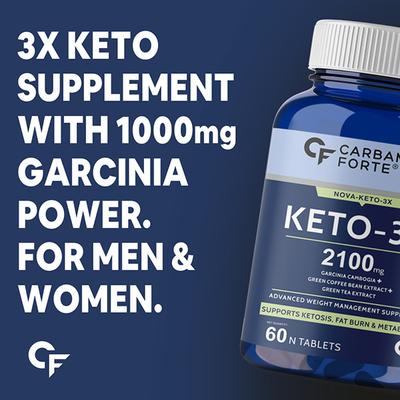 CF Keto-3X 2100 mg Veg Tablet 60's - Workout Essentials